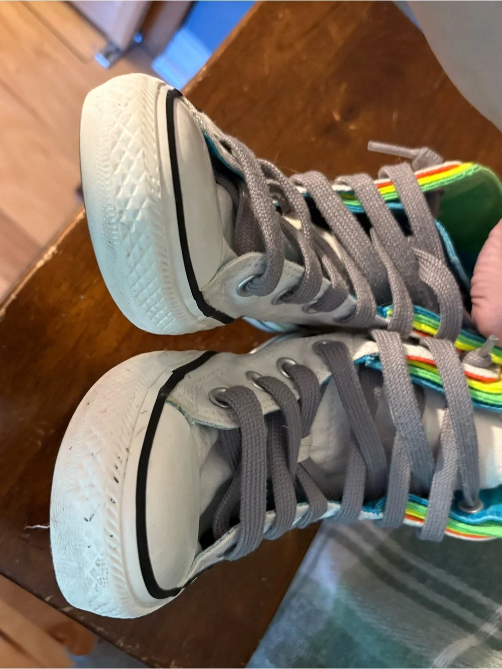 Converse stacked four layer neon body all star high top sneakers 7 - Picture 11 of 11